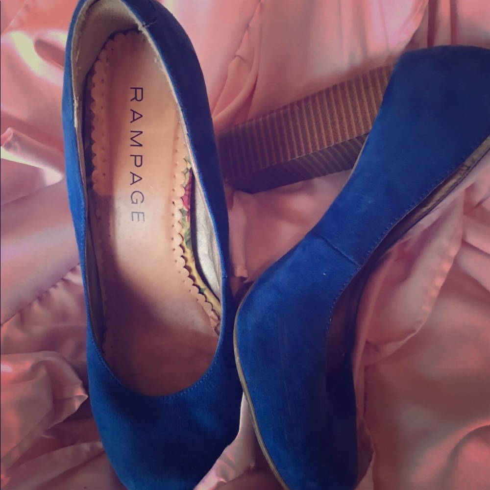 Blue suede shoes, but better...  HEELS